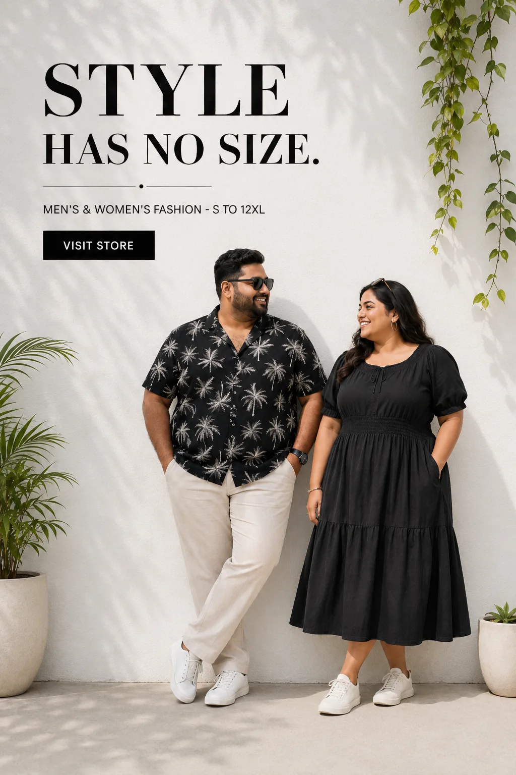 Style has no size — men's & women's fashion from S to 12XL