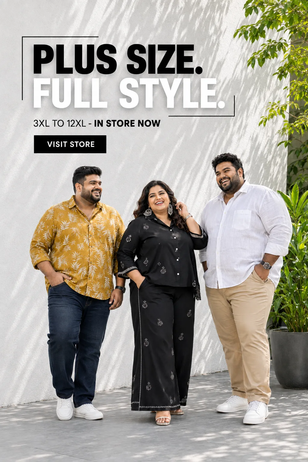 Plus size, full style — 3XL, 4XL, 12XL, in store now
